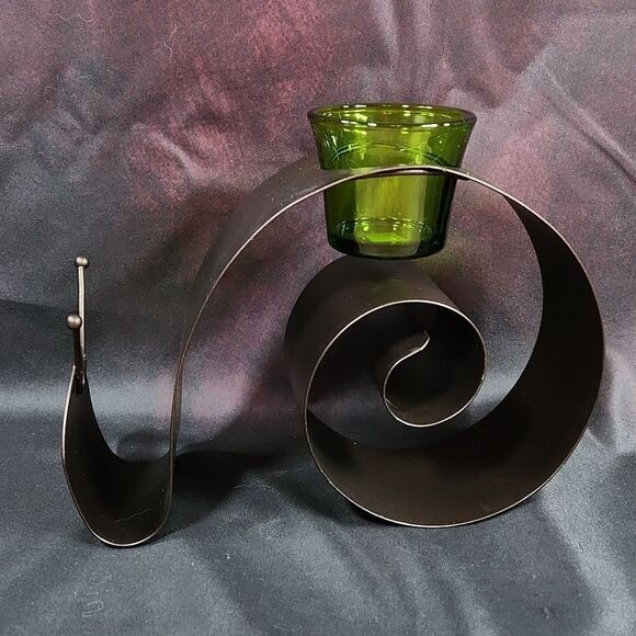 🩵NIB PartyLite Metal Snail Tealight/Votive Candle Holder - Picture 7 of 9